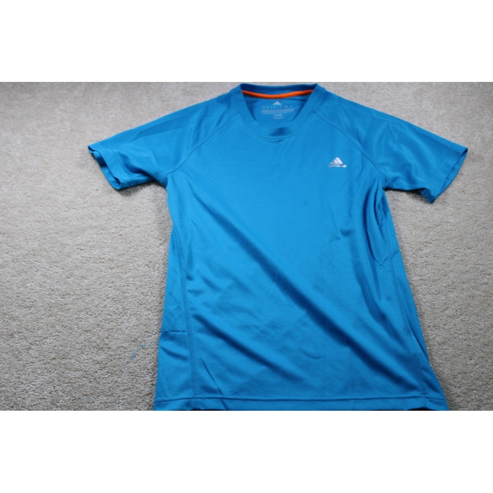 Adidas Shirt Mens Small Climalite‎ Athletic Performance Short Sleeve Lightweight